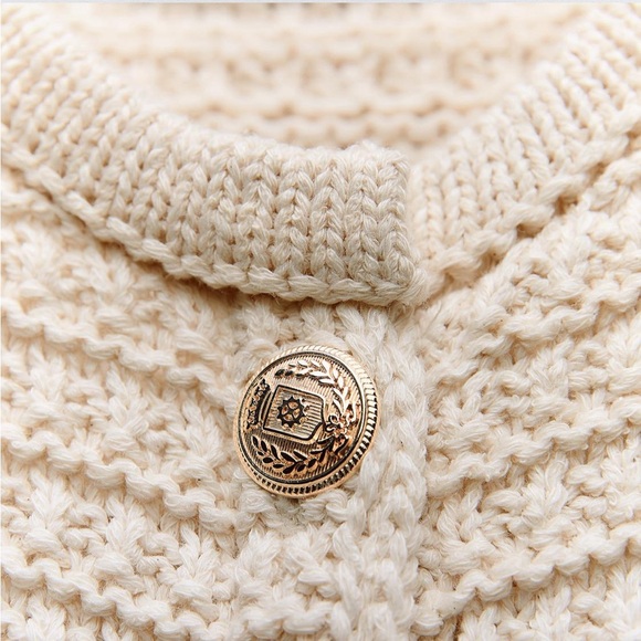 🆕 2024 ZARA KNIT 3/4 SLEEVES CARDIGAN - Picture 4 of 6